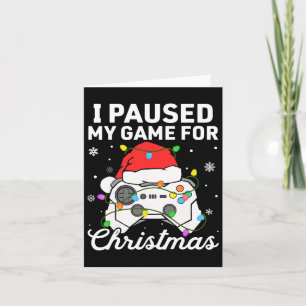 Ich habe mein Spiel für Weihnachts-Jungs-Gamer-Spi Karte