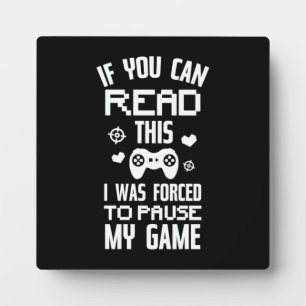 Ich habe mein Spiel gestoppt - Funny Video Gamer,  Fotoplatte
