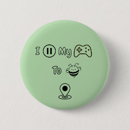 Ich habe mein Spiel hier gehalten - Funny Kids Edi Button