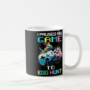 Ich habe mein Spiel mit Eierjagd-Spielern gestoppt Kaffeetasse