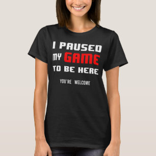 Ich habe mein Spiel unterbrochen, um hier Retro-Ga T-Shirt