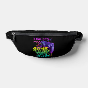 ICH HABE MEIN SPIEL UNTERBROCHEN UM HIER ZU SEIN B BAUCHTASCHE