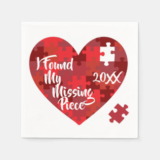 Ich habe mein Vermisstes Stück gefunden - Puzzle H Serviette