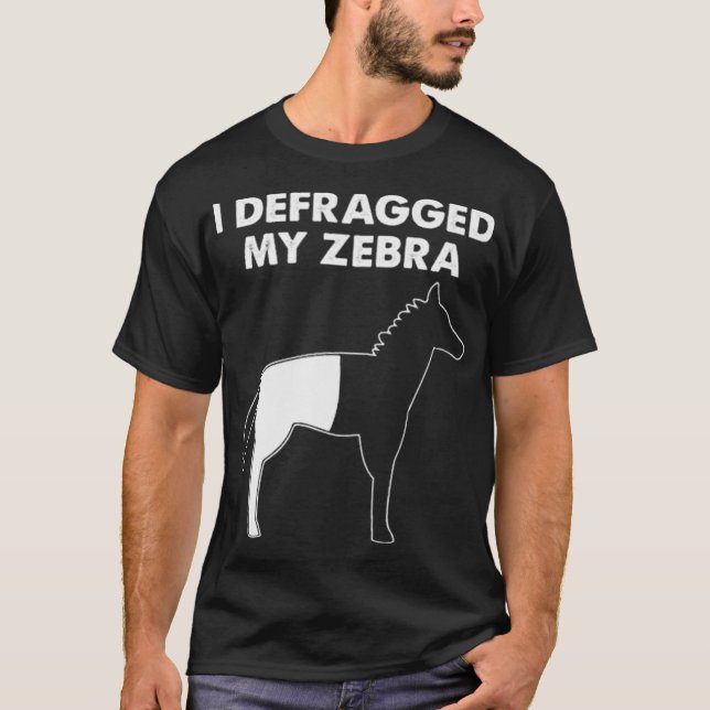 Ich habe mein Zebra defragmentiert T-Shirt (Vorderseite)