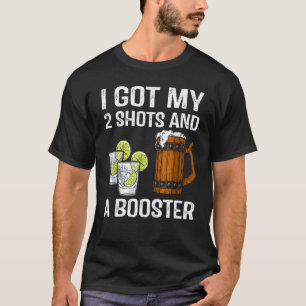 Ich habe meine 2 Spritzen und einen Booster Unters T-Shirt