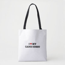 Ich habe meine Cane Corso Tote Tasche gehört