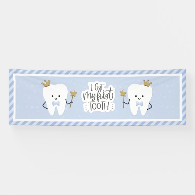 Ich habe meine Dekoration aus dem First Tooth Part Banner (Horizontal)