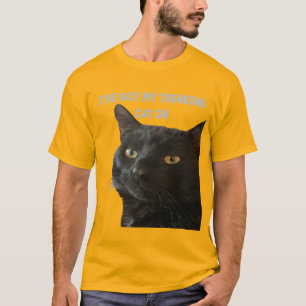 Ich habe meine Denkkatze auf lustiges Pun Zitat Go T-Shirt