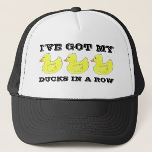 Ich habe meine Enten in einer Row Rubber Duck Duck Truckerkappe