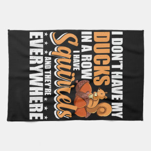 Ich habe meine Enten nicht in einer Reihe, in der  Geschirrtuch