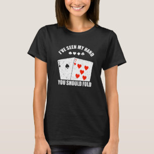 Ich habe meine Hand gesehen, die du falten solltes T-Shirt