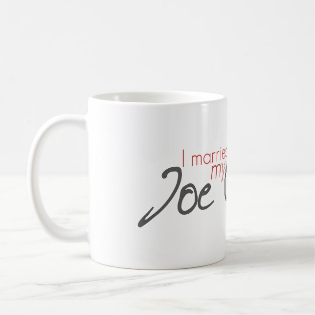 Ich habe meine Joe Covelli-Kaffee-Tasse Verheirate Tasse (Links)