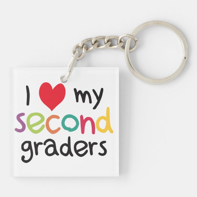 Ich habe meine Liebe des Zweiten Lehrers gehört Schlüsselanhänger (Rückseite)