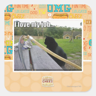 Ich habe meine Liebe Quadratischer Aufkleber