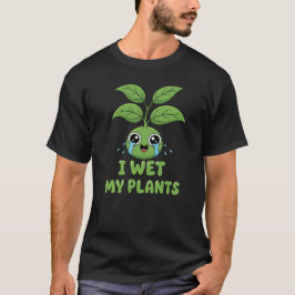 Ich habe meine Pflanze mit einem Funny Gardens-Pup T-Shirt