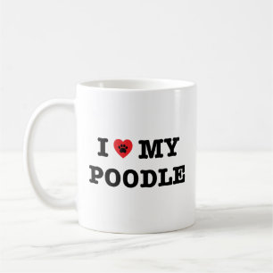 Ich habe meine Poodle-Kaffee-Tasse gehört Tasse