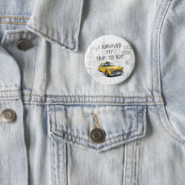 Ich habe meine Reise nach NYC überlebt (Benutzerde Button (Beispiel)