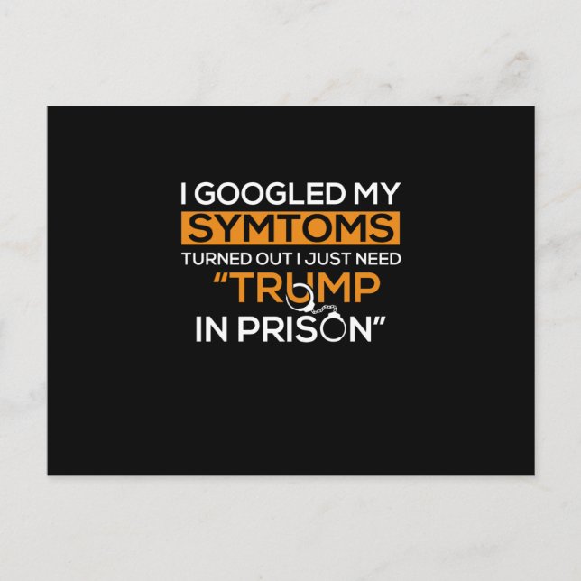 Ich habe meine Symptome gegoogelt, wie sich heraus Ankündigungspostkarte (Vorderseite)