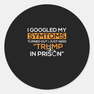 Ich habe meine Symptome gegoogelt, wie sich heraus Runder Aufkleber