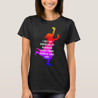 Ich habe meine Übung... Schwarz mit weißer Schrift T-Shirt