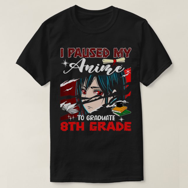 Ich habe meine Zeit auf den Abschluss des 8. Grade T-Shirt (Design vorne)