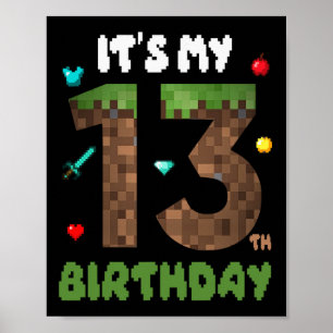 Ich habe meinen 13. Geburtstag Lustig 13 Jahre alt Poster