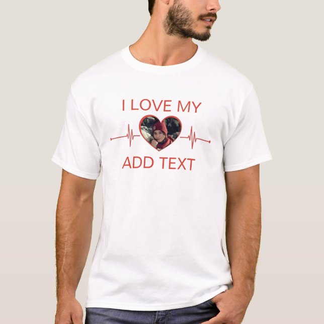 Ich habe meinen benutzerdefinierten Text und meine T-Shirt (Vorderseite)
