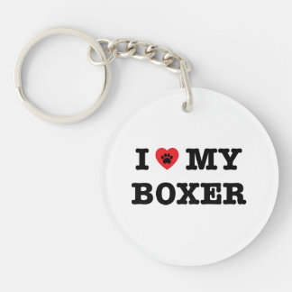 Ich habe meinen Boxer-Acryl-Schlüsselanhänger gehö Schlüsselanhänger