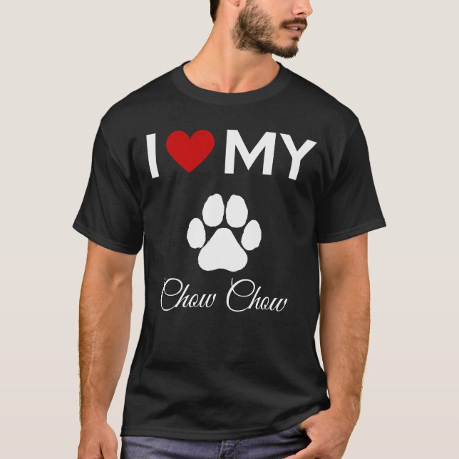 Ich habe meinen Chow Chow-Hund-benutzerdefinierten T-Shirt (Vorderseite)
