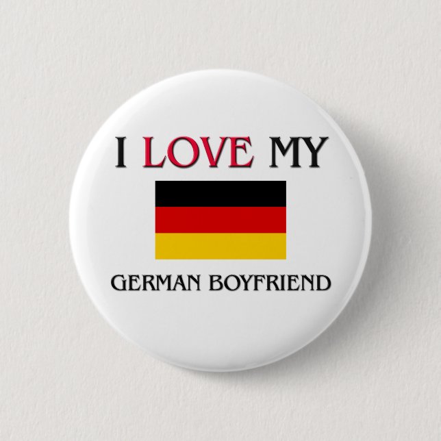 Ich habe meinen deutschen Freund Liebe Button (Vorderseite)