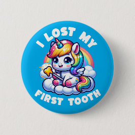 Ich habe meinen ersten Zahn Unicorn Tooth Fairy Bu Button