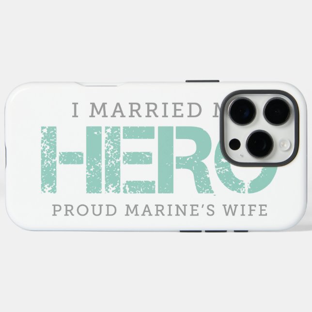 Ich habe meinen Helden Verheiratet - Marine's Ehef Case-Mate iPhone Hülle (Rückseite (Horizontal))