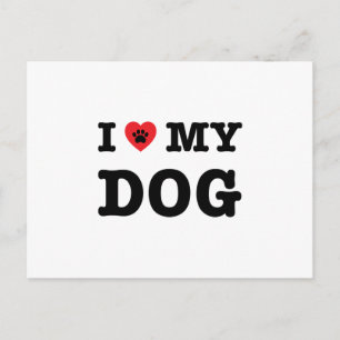 Ich habe meinen Hund gehört Postkarte