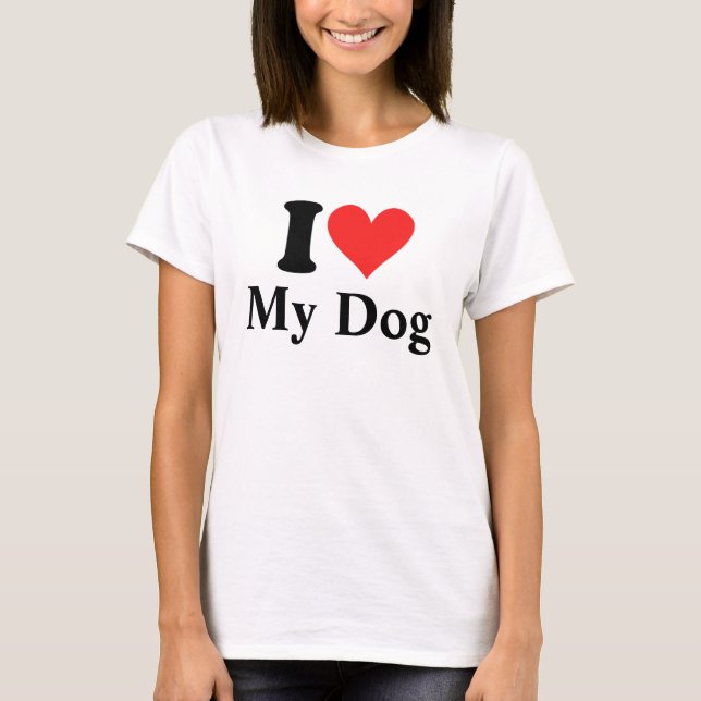 Ich habe meinen Hund gehört T-Shirt (Vorderseite)
