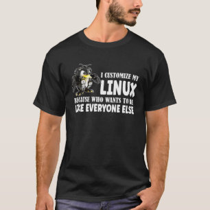 Ich habe meinen Linux-Pinguin angepasst, weil ich  T-Shirt