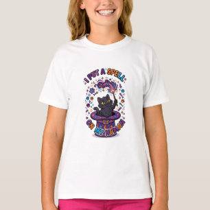 Ich habe meinen menschlichen Katzenhexen-Halloween T-Shirt