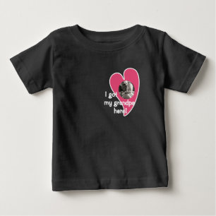 Ich habe meinen Opa hier got! Foto Custom - Dark Baby T-shirt