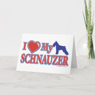 Ich habe meinen Schnauzer gehört Feiertagskarte