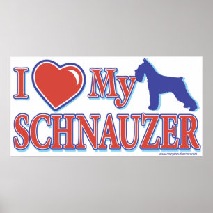 Ich habe meinen Schnauzer gehört Poster