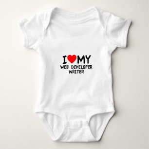Ich habe meinen Web Developer Writer Liebe Baby Strampler