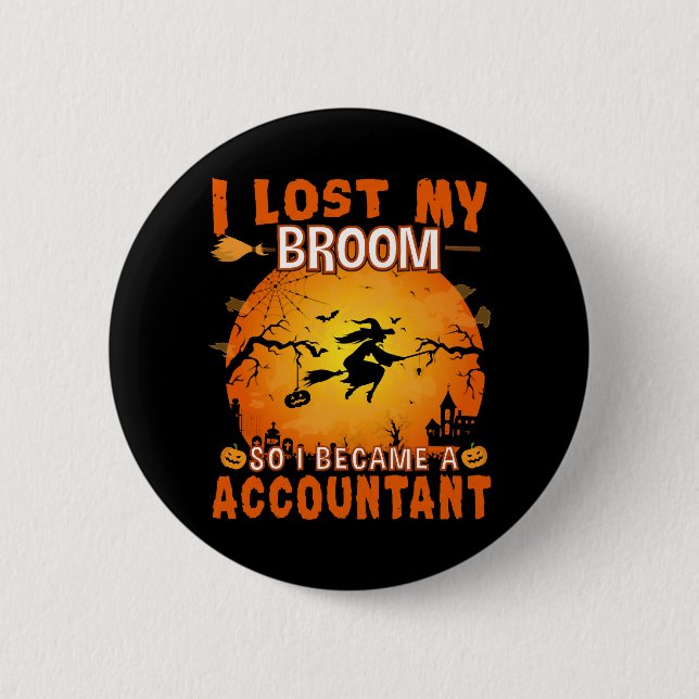 Ich habe meinen Zimmerbuchhalter mit dem Halloween Button (Vorderseite)