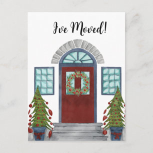 Ich habe mich bewegt! Christmas Zuhause Postcard Postkarte