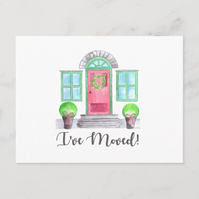 Ich habe mich bewegt! Christmas Zuhause Postkarte (Vorderseite)