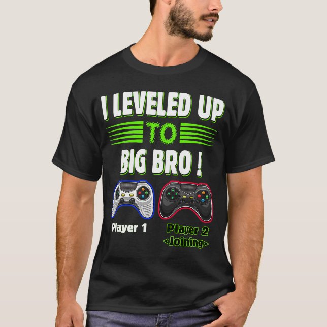 Ich habe mich dem Big Bro Gamer New Brother angesc T-Shirt (Vorderseite)