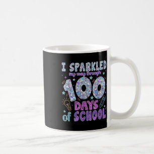 Ich habe mich durch 100 Schultage des 100. Kaffeetasse
