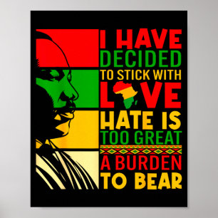Ich habe mich entschieden, bei Love Black History Poster