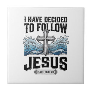 Ich habe mich entschieden, Jesus Vintage-Shirt zu  Fliese
