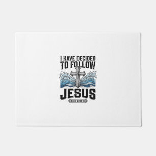 Ich habe mich entschieden, Jesus Vintage-Shirt zu  Fußmatte