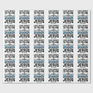Ich habe mich entschieden, Jesus Vintage-Shirt zu  Geschenkpapier