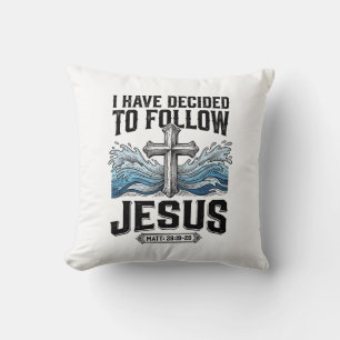 Ich habe mich entschieden, Jesus Vintage-Shirt zu Kissen